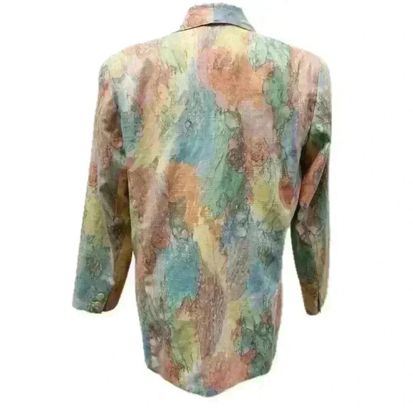 Patchington Vintage Coat/Jacket Pastel Color With Shoulder Pads Size 12 - Picture 2 of 11